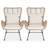 Isabelle Outdoor Lounge Chair with Cushion (Set of 2)