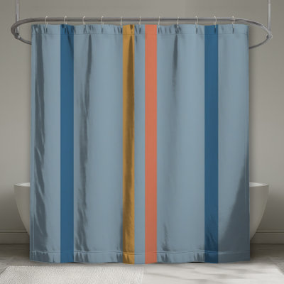 Rideaux de douche à rayures verticales