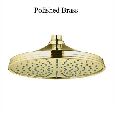 Rainshower™ Rustic Rain Fixed Shower Head, Polished Brass, 2.5 GPM