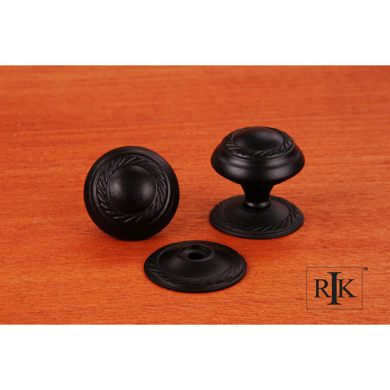 CK Series Mushroom Knob, Black, Small