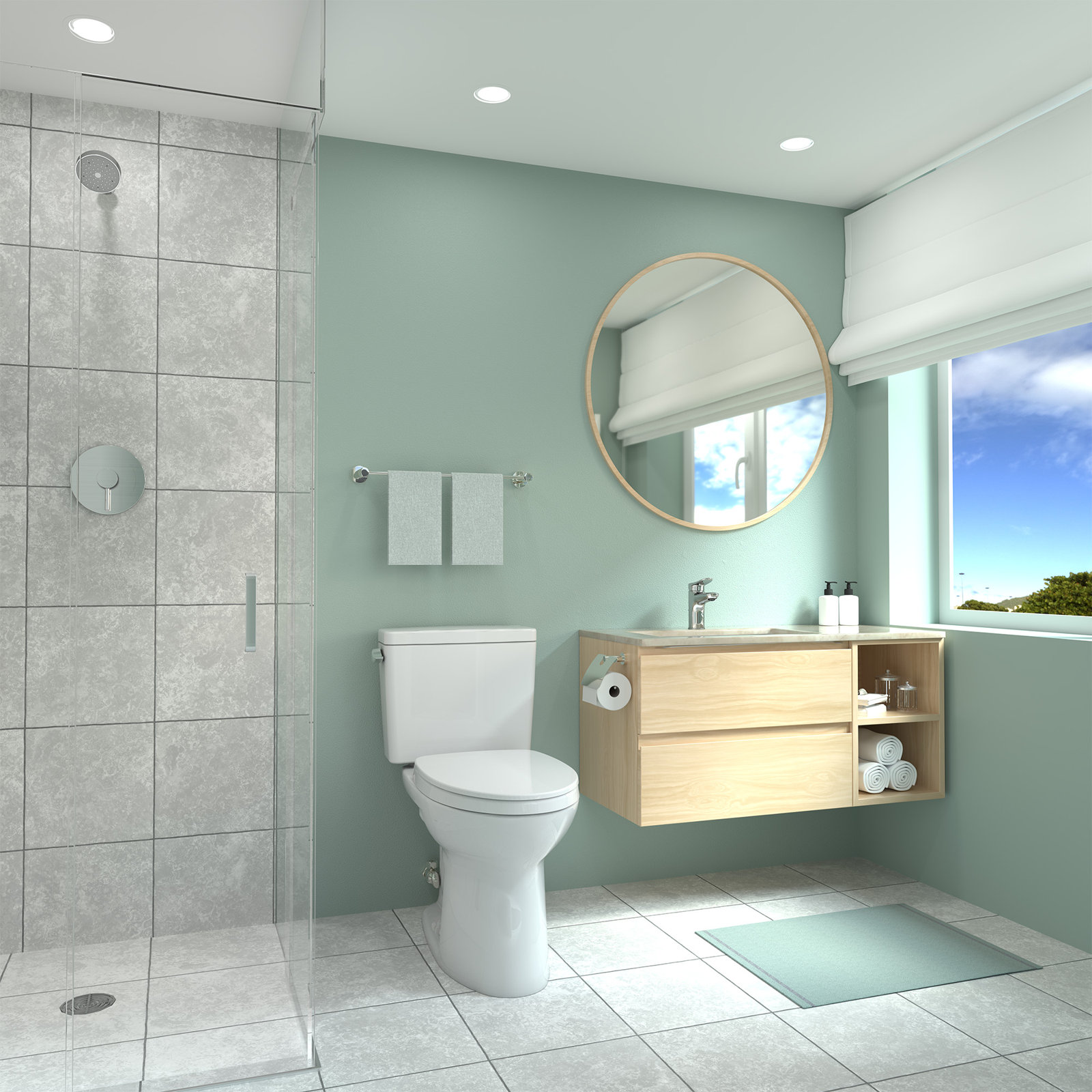 Drake 1.28 GPF 2-Piece Elongated Toilet, 12"