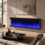 Foyer électrique intelligent noir 50 "/ 60" / 72 "avec flamme 12 couleurs et connexion WiFi-1461342090
