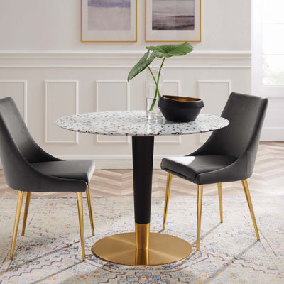 Modway Zinque Round Terrazzo Dining Table