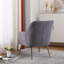 Fauteuil en sherpa moderne de style Mid-Century moderne pour le salon, la chambre et le bureau, facile à assembler-2011447109