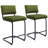 Ambrine Low Back Tufted Velvet Upholstered Counter/Bar Stool with Steel Sled Frame-89351472-89351469