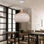 Luminaire suspendu en forme de dôme blanc à 1 lumière Aribella-218469455