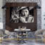 Elder Flute Musician Abstract Contemporary Wall Art Print 1 Piece Wrapped Canvas Wall Art-1371897798