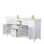 Beckett 66" Freestanding Double Bathroom Vanity with Quartz Top-965466516-965466518-965466513