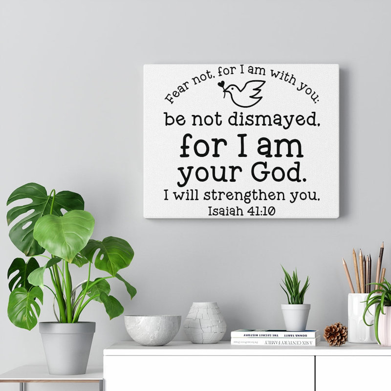 Will Strengthen You 1 Piece Wrapped Canvas Wall Art, 28cm H x 36cm W