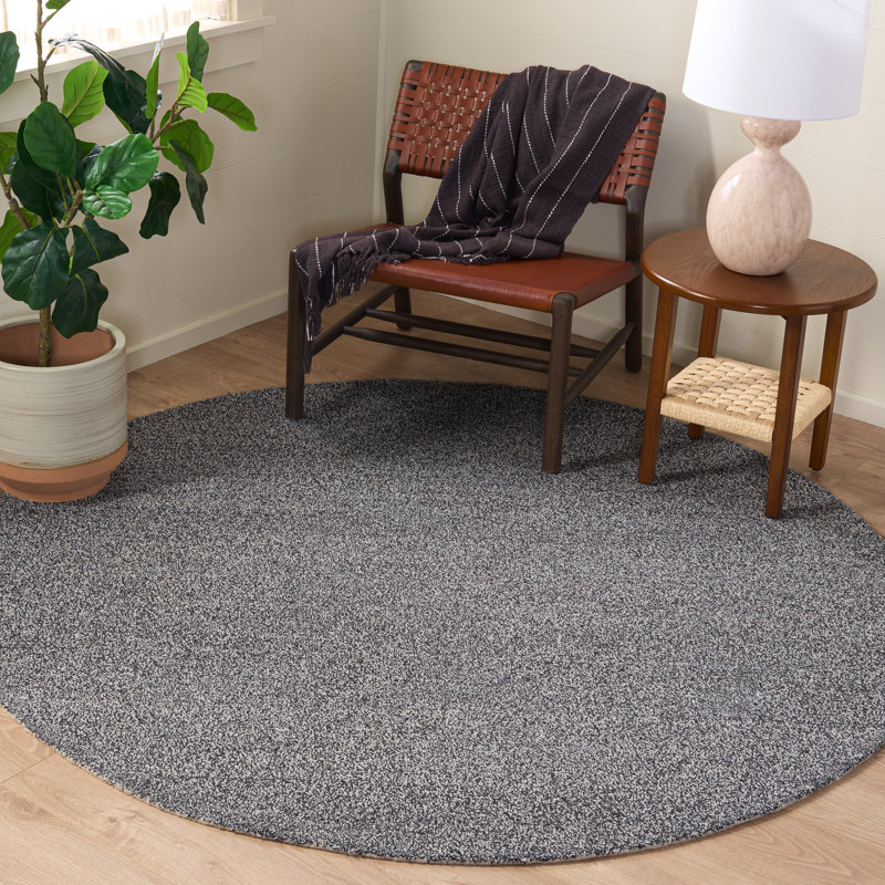Renewal 152 Hand Tufted Performance No Pattern Rug, Round 6'