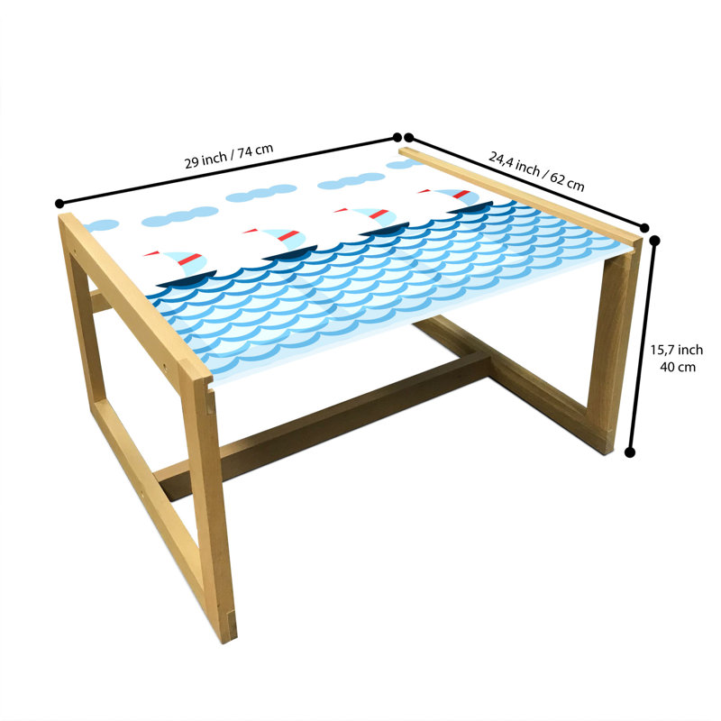 Jadereon Sled Coffee Table, 62cm H x 74cm W x 40cm D