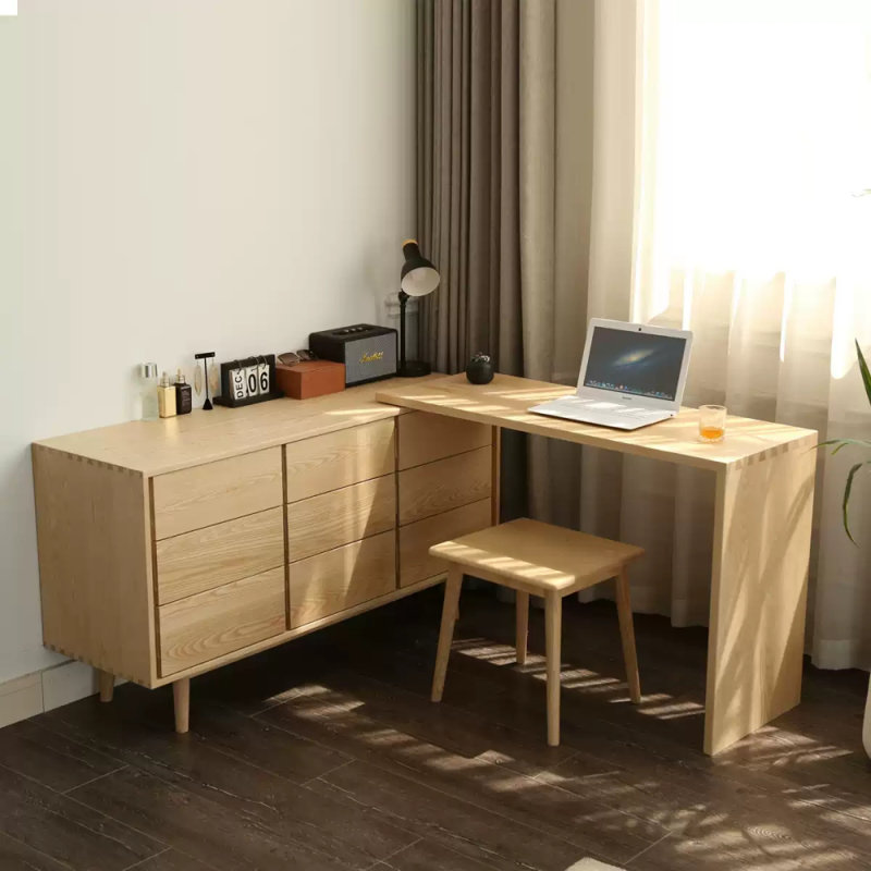 Simple Style Solid Wood Dressing Table