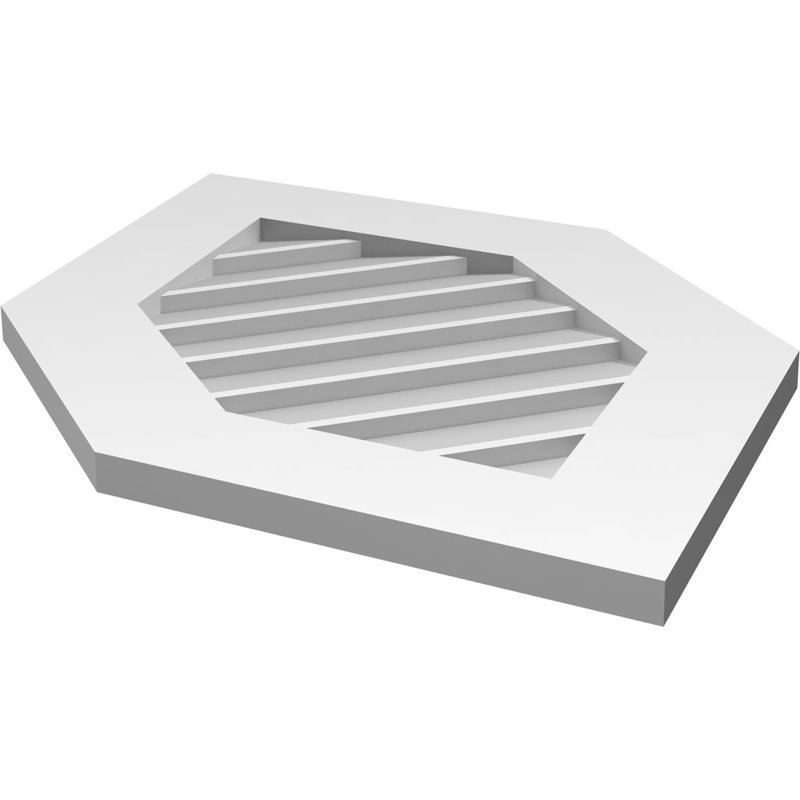 Ventilateur vertical à pignon vertical en uréthane 14/12, H 32 po x l 18 po x P 1 po