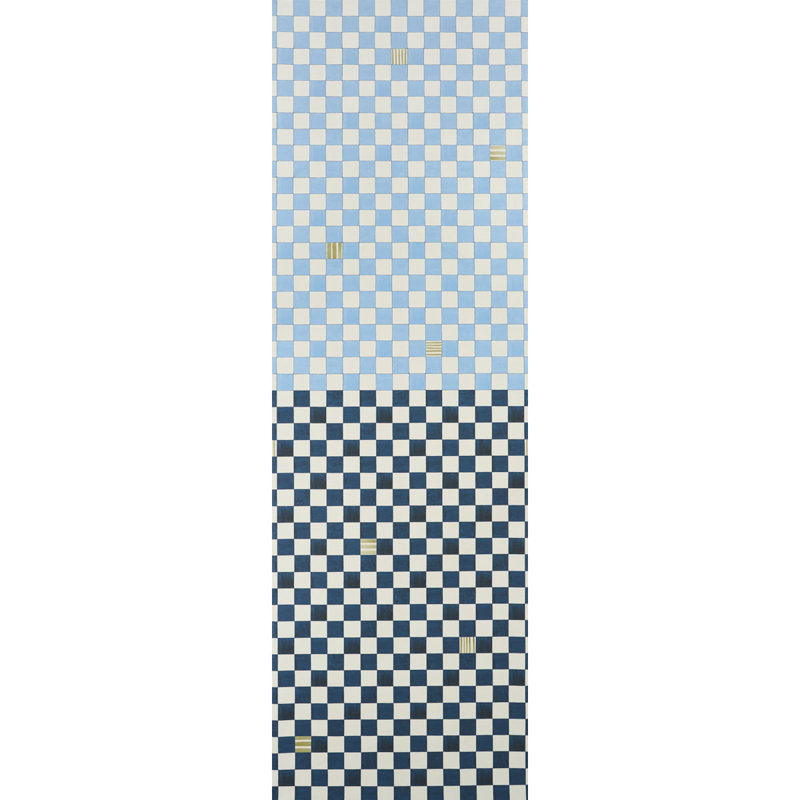Schumacher x Backdrop Gambit Panel, Sky/Deep Navy