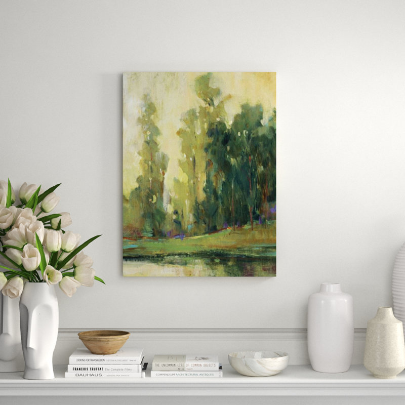 Fishing Spot I Painting by Timothy O' Toole, Outdoor, 49" H x 36" W