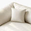 Canapé modulaire en cuir véritable blanc crème-55889466-55889464