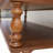 Lift-Top Coffee Table with Fluted Solid Wood and Roman Legs – Vintage Brown, 47.24"