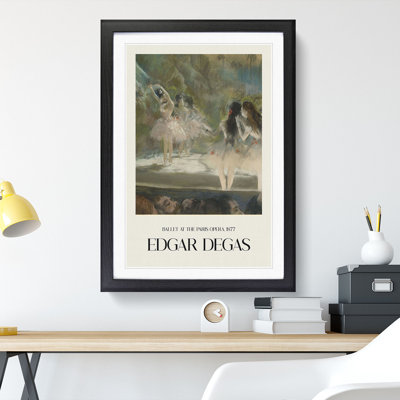 Ballet at the Paris Opera by Edgar Degas - Picture Frame Graphic Art