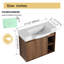 Meuble-lavabo mural simple 28 po avec comptoir en céramique Marnar-1676833063-1676833057