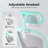 Adjustable Ergonomic Comfort Nylon Mesh Office Chair For Home And Study In White & Gray