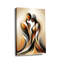 Cadre abstrait tendu abstrait «Intertwined Couple», toile tendue romantique pour studio confortable-92174056
