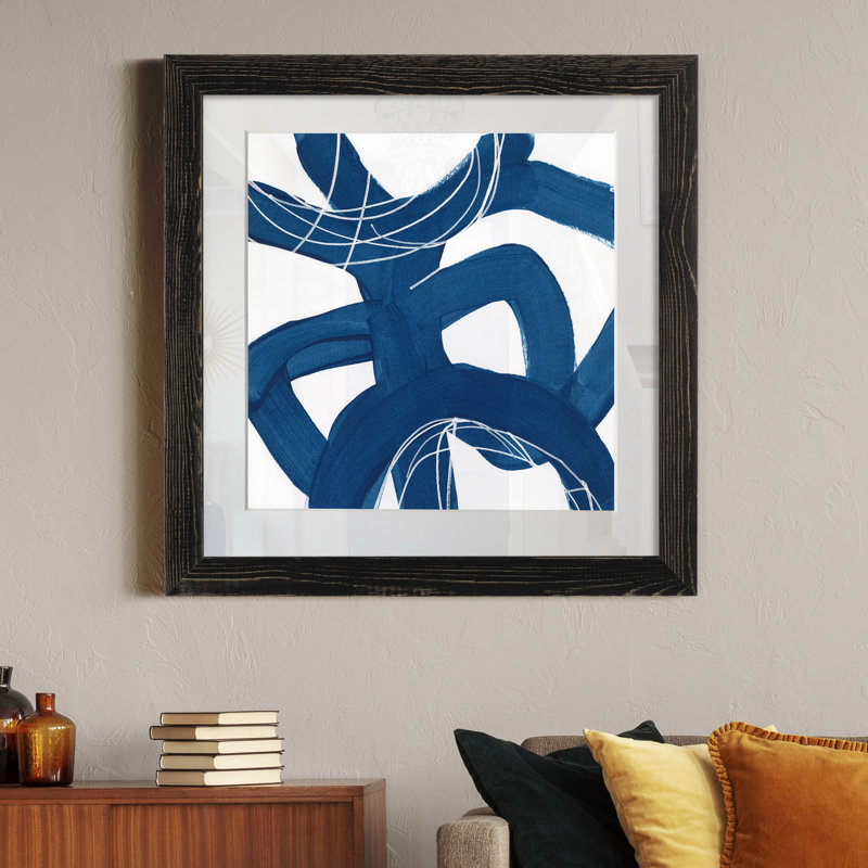 "Spool V", reproduction d’art sur papier, Cadre noir, H 27,5 po x l 27,5 po x P 1,5 po