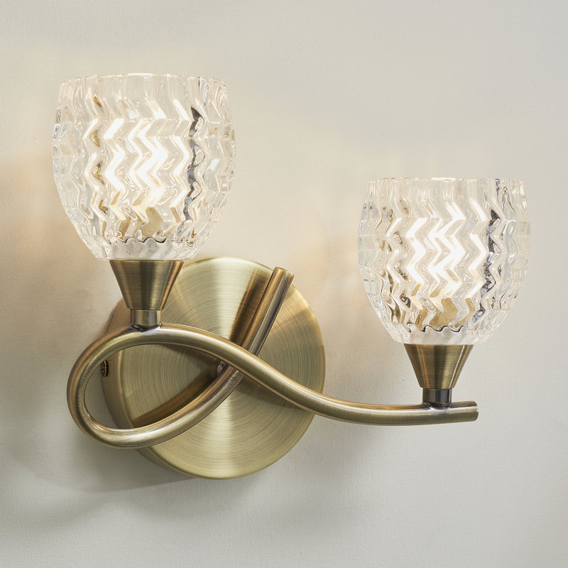 Minden Armed Sconce, Antique Brass, Left