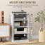 Cabinet multimédia, armoire stéréo à 4 niveaux,-579912533
