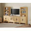Garde-manger modulaire avec 4 portes, armoire de rangement ouverte en bois de 74,2 po de hauteur, garde-manger Farmhouse avec tablette réglable pour la salle à manger, le salon, le chêne-914814049