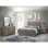 Ensemble de chambre à coucher 4 pièces en chêne avec tête de lit à lattes, vibrations côtières, silhouettes élégantes et fabrication durable