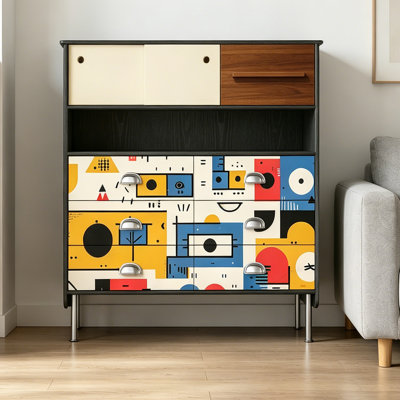 Modern Retro Simple Style Accent Cabinet
