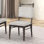 Mobilier de salle à manger moderne en noyer foncé 2 pièces