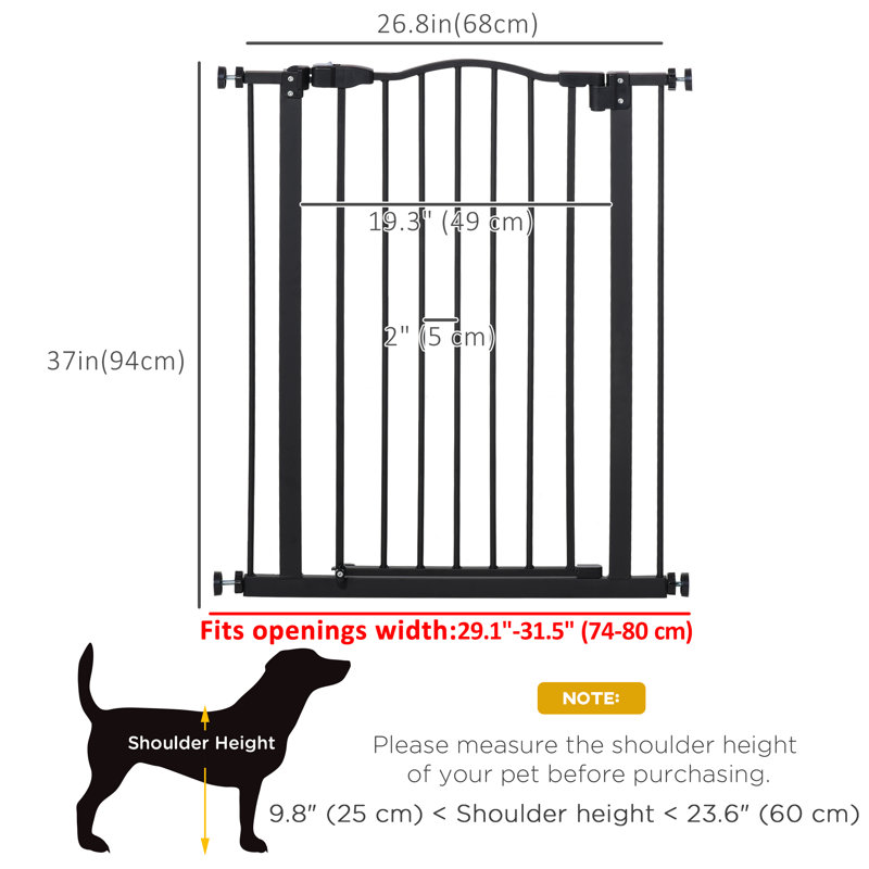 Barrière pour animaux à pression à fermeture automatique