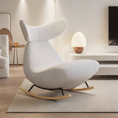 Chaise berçante de luxe nordique simple