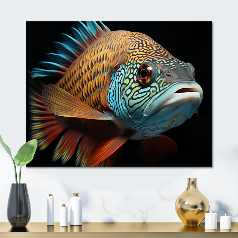 " Fish Portrait Photo ", 12" H x 20" W x 1" D