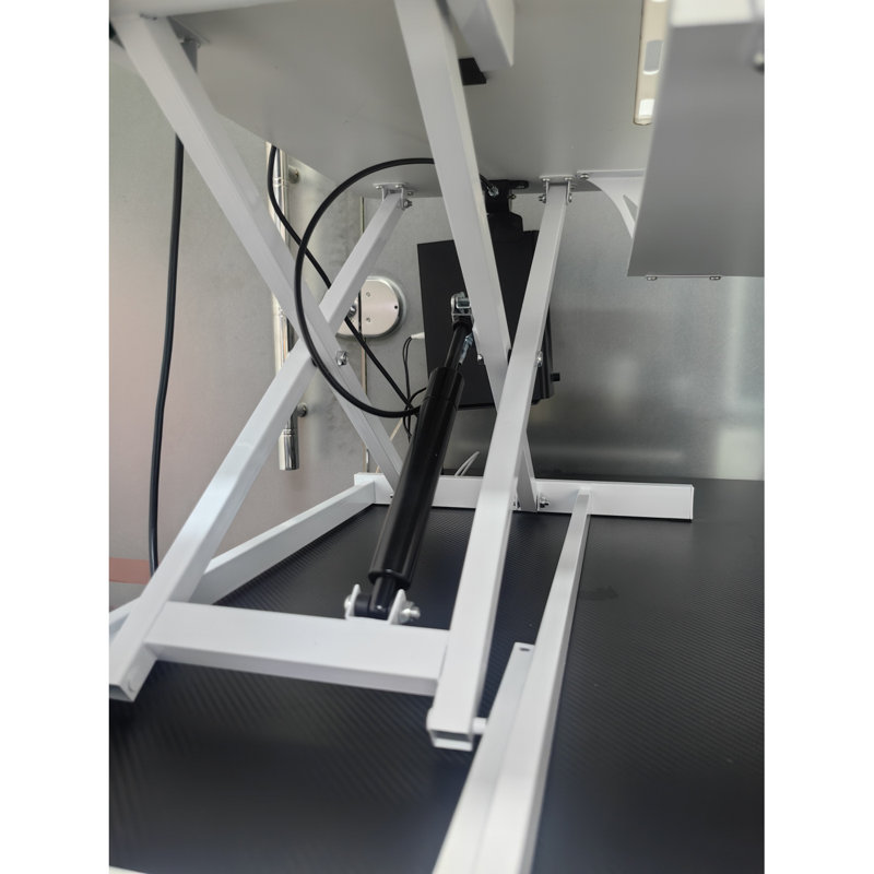 32 Inch Desk Converter, Height Adjustable Sit To Stand Riser, Dual Monitor And Laptop Workstation With Wide Keyboard Tray