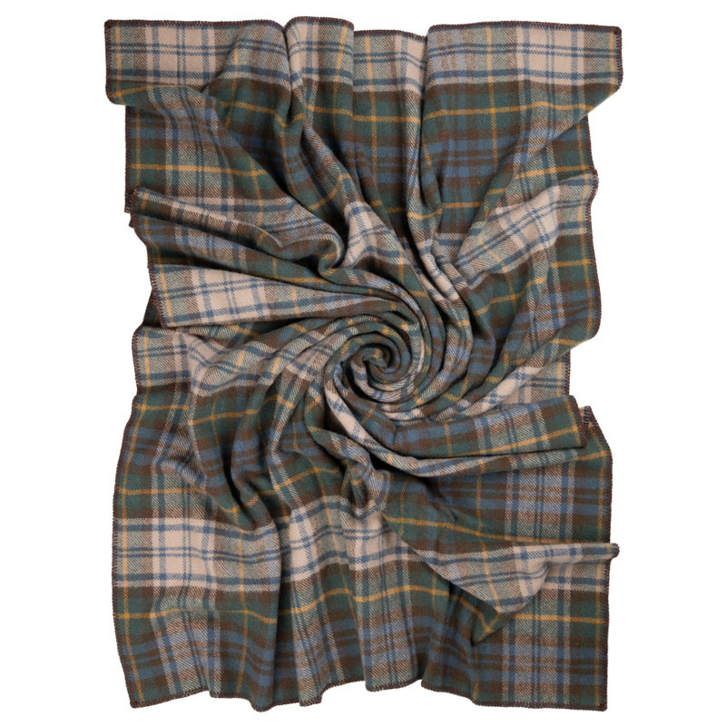 Jeté BIGTHROW, Tissu écossais antique Gordon