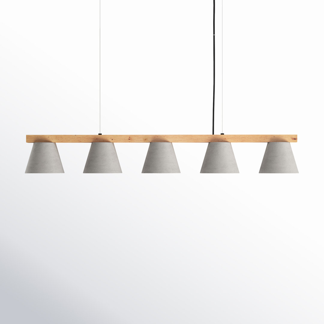 London 5 - Light Black; Gray; Natural Kitchen Island Pendant AllModern