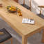 Modern simple solid wood dining table set.-104783269
