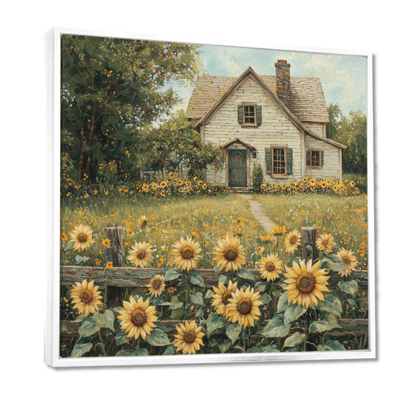 Dovidio - Paysages, art mural, Impression encadrée flottante, H 30 po x l 30 po, Blanc