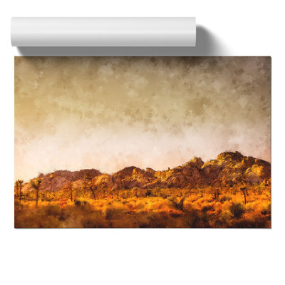 Joshua Trees Painting - Frameless Print