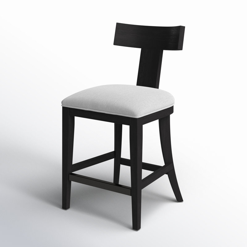 Tabouret de comptoir 26 po Yasmina, Noir anthracite