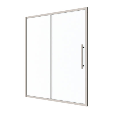 72"h X 50"-54"w Sliding Shower Door, 1/4" Tempered Glass, Finish, Nano Easy Clean Glass & Protective Film, Effortless Installation Method, Left Right Universal, Magnetic Closure, Superior Leak Simple
