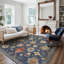 Tapis bleu / multicolore Elleanna-218767212