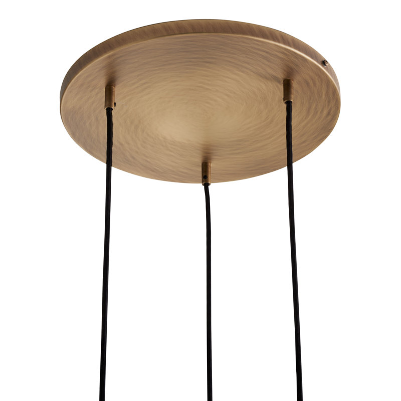 Luminaire suspendu triple Caterina - bleu Avio, Blue Avio