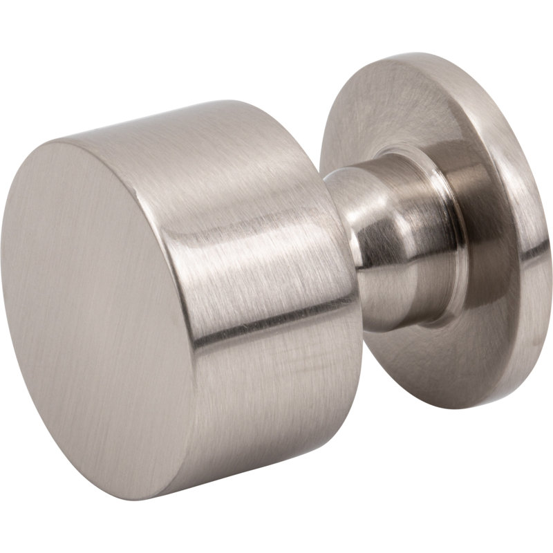 Dante Round Knob, Brushed Satin Nickel, 1 1/8"