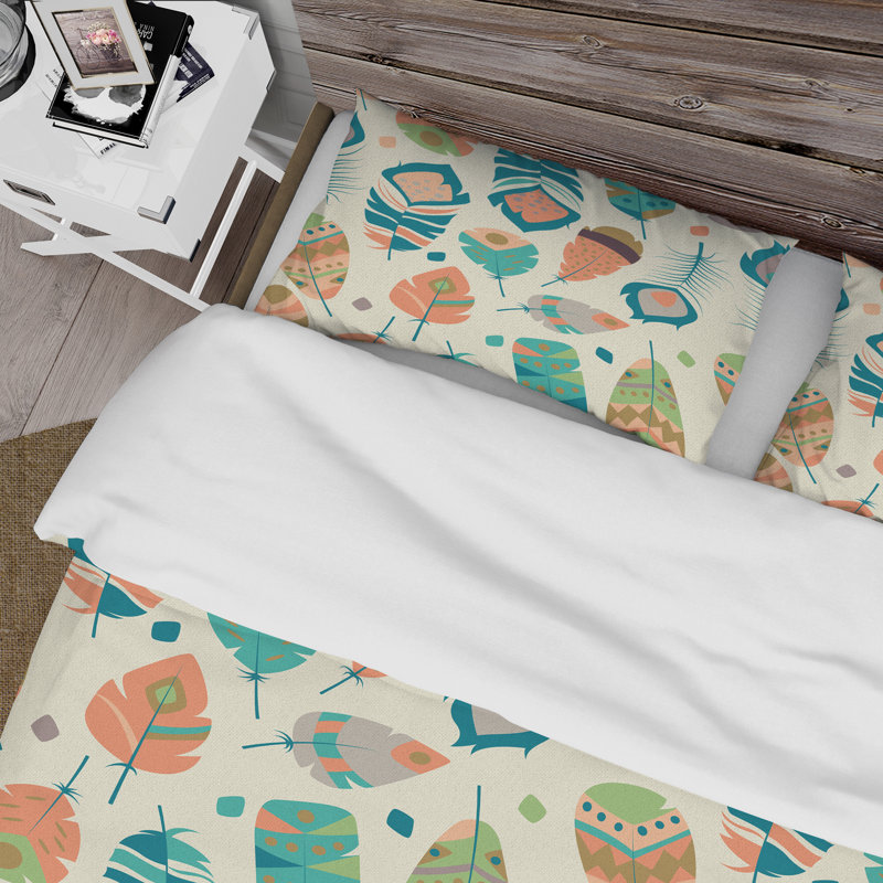 Ensemble de housse de couette bohème Boho, Housse de couette très grand + 2 très grandes ta