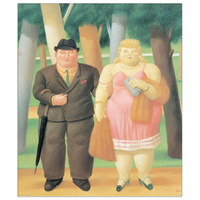 Botero - No Frame Print on Wood