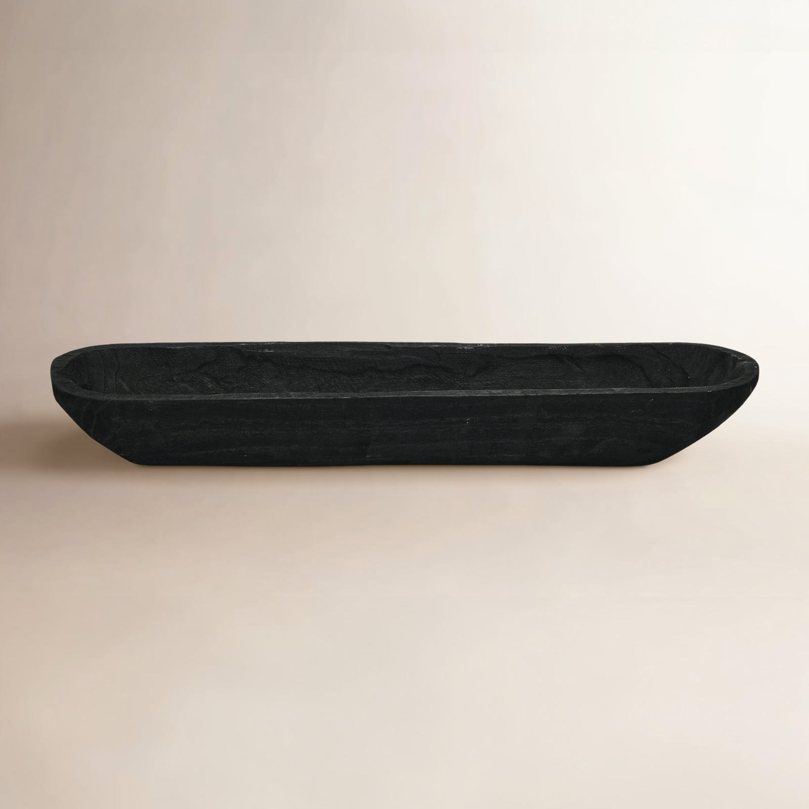 Kailyn Wood Decorative Bowl 1, Black, 3.1"H x 23"W x 6"D