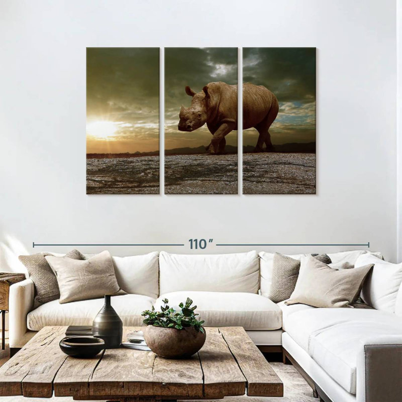 Brampt African Safari Brampt, 48" H x 74" W